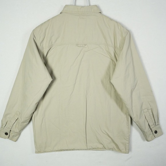 Levis‎ Men's Sherpa Lined Utility Jacket Beige Medium Regular Fit Button Front - Picture 4 of 9